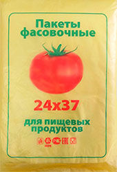 Полиэтиленовый пакет ПНД фасовочный 24х37х8 помидор 400/20 в Астрахани - купить оптом от производителя ПК Котово Полимер